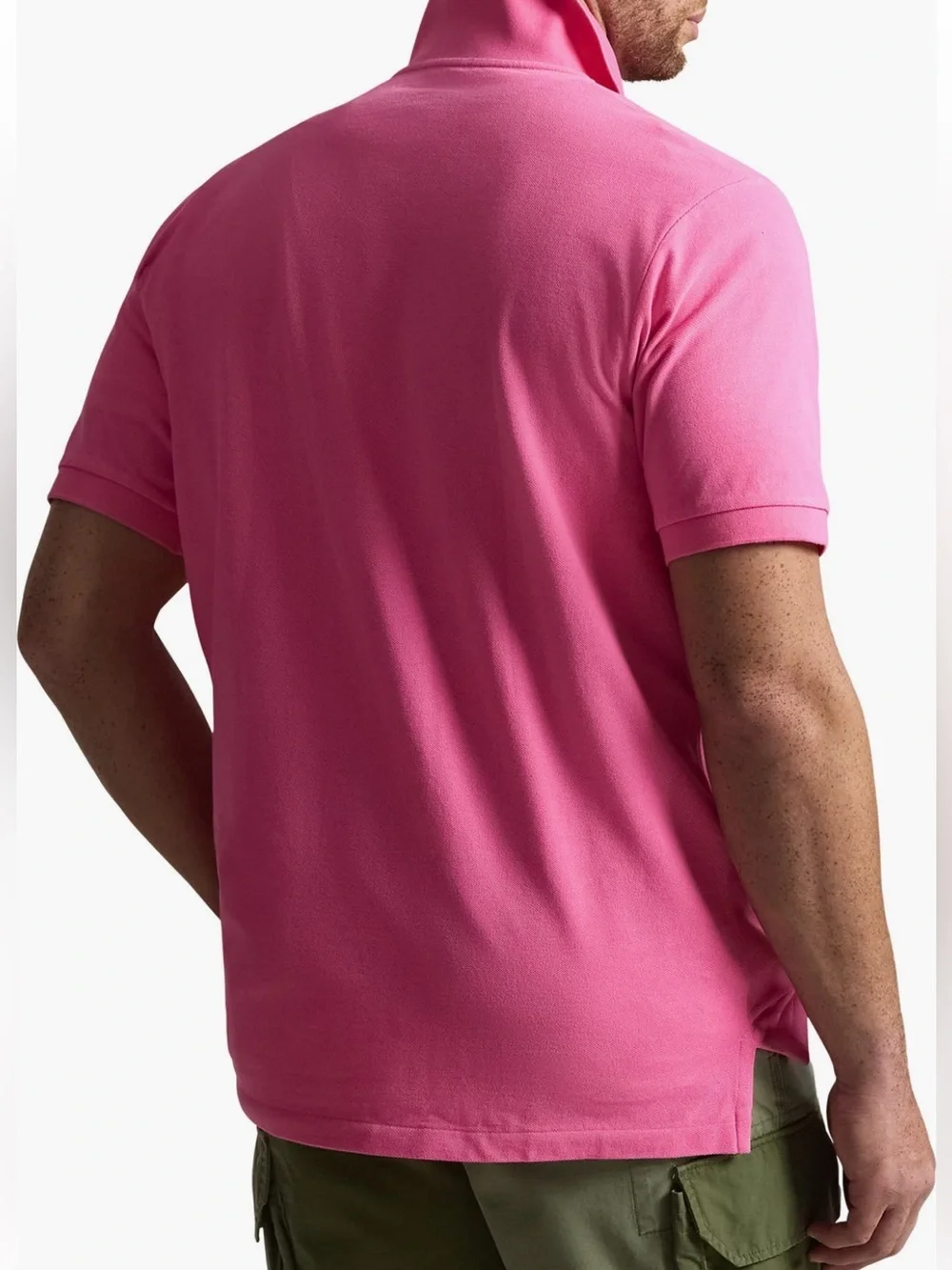 Polo By Ralph Lauren Short-Sleeve Mesh Polo Shirt - Baja Pink 100% Cotton